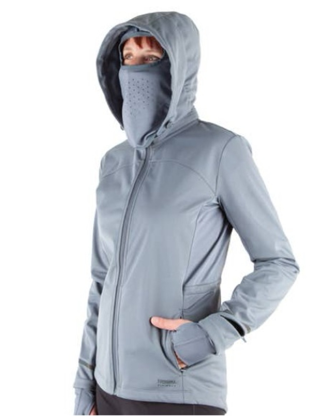 NWT Running Room Light Grey Hooded Softshell Jacket - Picture 2 of 11